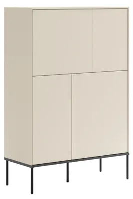 Immagine prodotto di Selsey Bellezo - Credenza a quattro ante, altezza 95 cm, crema