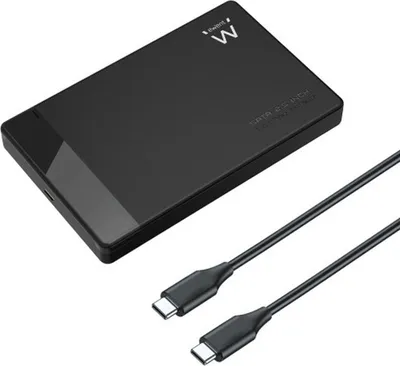 Produktbild von Ewent EW7073, HDD / SSD-Gehäuse, 2.5", SATA, Serial ATA II, Serial ATA III, 10 Gbit/s, USB Anschluss, Schwarz