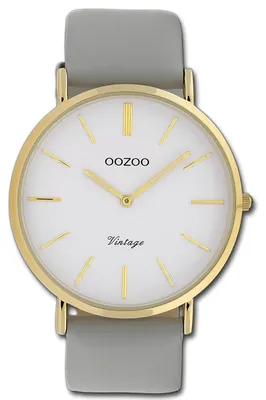 Obrázek produktu pro Hodinky Oozoo, kolekce Vintage, šedé, kožený řemínek, quartz, analogové, model D3UOC20078
