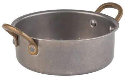 Servierschale Snackholder, Edelstahl, Ø 14 cm, 0,55 l, antik