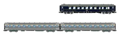 Produktbild von Jouef 3-tlg. Set Sud Express, CIWL-Speisewagen + 2 x DEV Inox kurz,SNCF HJ4213