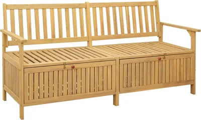 Obrázok produktu pre Úložná lavička s úložiskom 170 x 63 x 84 cm Masívna akácia
