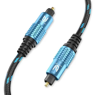 Produktbild von Ultra HDTV Optisches Toslink Kabel - 3m, Ideal für Soundbars, Heimkinos, Receiver, Fernseher, PS4, Xbox - Vergoldete Stecker, Knickschutz