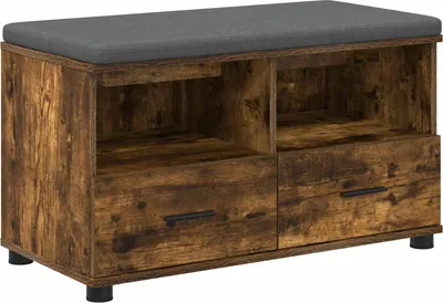 Obrázok produktu pre Predsieňová lavica s vankúšom Údený Dub 80 x 38 x 46 cm