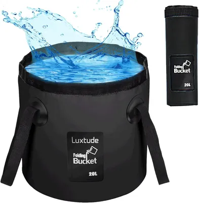 Produktbild von Faltbare Eimer 20 L, ultraleicht Tarpaulin, wasserdicht, fuer Camping
