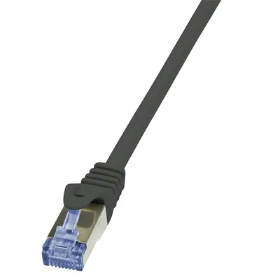 Image de Câble de raccordement LogiLink Professional CQ3083S, Cat. 6A, S/FTP, 7,5 m, noir