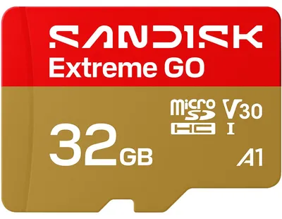 Obrázok produktu pre SanDisk Extreme GO, 32 GB, MicroSDHC, UHS-I, 100 MB/s, 60 MB/s, Class 3 (U3)