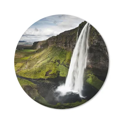 Produktbild von MuchoWow® Mauspad Mousepad Wasserfall - Berg - Dschungel 30x30 cm - Mousepads - Maus Mat - Pad - Mausunterlage - Tischunterlage - Schreibtischmatten