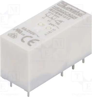 Produktbild von 1x Relais: elektromagnetisch 8A USpule: 24VAC 8A/250VAC Mini HR302CA024 Elektrom