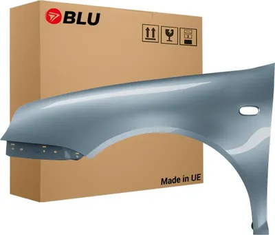 Zdjęcie produktu dla BLU Błotnik Premium pasujący do VW Volkswagen Golf IV 4 LD7X Lewy Srebrny PlatinGrau | 1997-2006 | Przedni Przód | Lakierowany | Gotowy do montażu | Ocynk