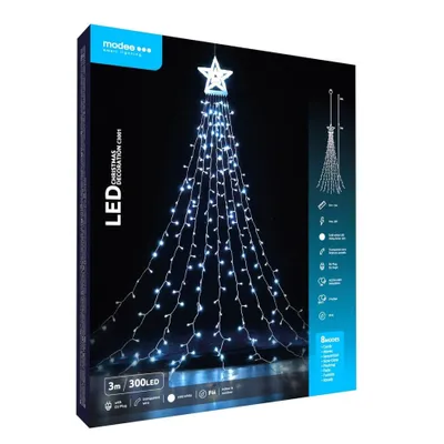 Produktbild von Modee Lighting LED Dekoration 300 LED 3m kaltweiß