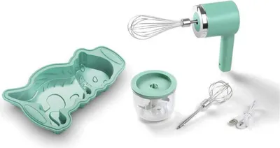 Produktbild von Stabmixer HSET1234, 5 Geschwindigkeitsstufen, ergonomisch, inkl. Schneebesen, Rührschüssel, Zerkleinerer