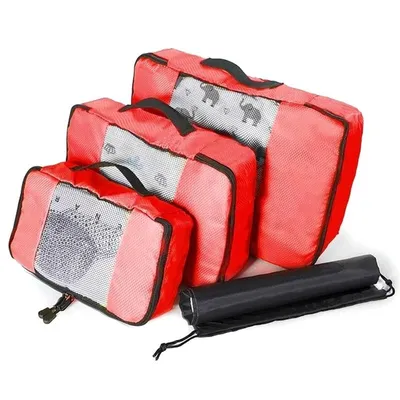 Immagine prodotto di Set organizzazione in rete, 3 pezzi - rosso