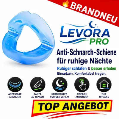 Image de Embout buccal Levora™ Pro pour la nuit : aide au sommeil, réglable et réutilisable