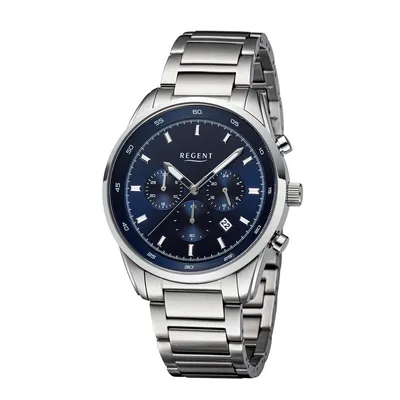 Produktbild von Regent Herren Uhr Chronograph Edelstahl BA-756
