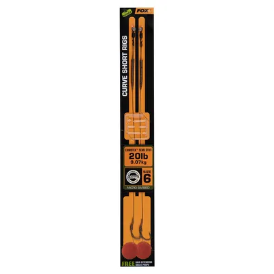 Immagine prodotto di Fox Edges Curve Short Camotex Ready Rig Carp Leader #6 9,1kg