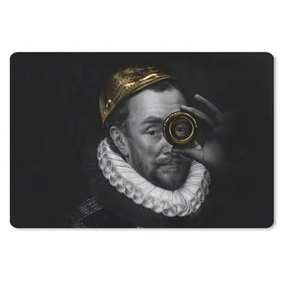 Produktbild von MuchoWow® Mauspad Mousepad Wilhelm von Oranien - Adriaen Thomasz - Gold 27x18 cm - Mousepads - Maus Mat - Pad - Mausunterlage - Büroartikel - Desk Matten