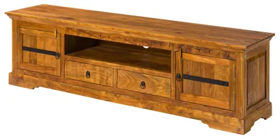 Produktbild von MASSIVMOEBEL24.DE TV-Board Akazie 200x45x55 honig lackiert OXFORD #0326