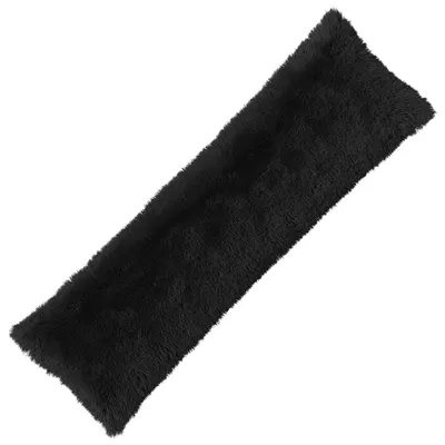 Obrázok produktu pre vidaXL Vankúšový poťah HEERLEN, čierna farba, 40 x 145 cm, materiál: flísová tkanina