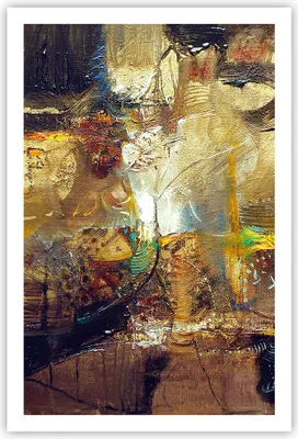 Produktbild von Poster - Poster ohne Rahmen - Abstraktion modern - 61x91,5 cm - Wand Bild - Wanddeko - Wandbilder - Kunstposter - Wandposter - Bilder - Kunstdruck - Wanddekoration - Wandbild - P2XPA61x91-3483