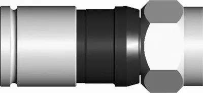 Immagine prodotto di Connettore TRIAX F 4,6 mm 0-3000 MHz Molla di massa EX 6-49/83