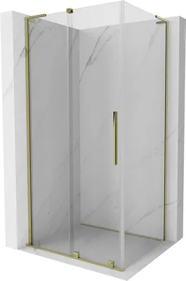 Zdjęcie produktu dla Mexen Velar L Kabina 110x75cm Złota, Drzwi Rozsuwane Transparent