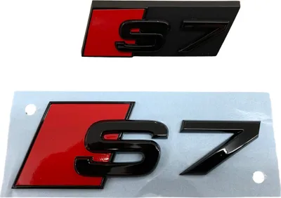 Immagine prodotto di Genuine Audi S7 A7 Black Edition emblema logo lettering emblema nero lucido