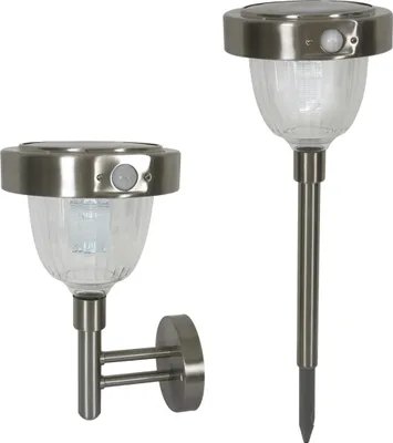 Produktbild von Näve Leuchten LED Solarleuchte mit LED Platine LED Solarleuchte mit LED Platine Solar-Außenwand + Erdspiess m.Beweg.melder