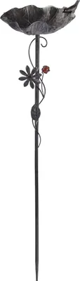 Produktbild von Metall Gartenstecker Vogeltränke Vogelbad Wasserstelle Futterschale Gartendeko