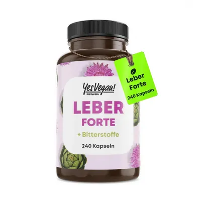 Produktbild von Leber Komplex hochdosiert (240 Kapseln = 120 Tage) Mariendistel Artischocke Cholin Löwenzahn Leberkur