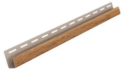 Obrázok produktu pre VILO Fronto SVP-15 – univerzálny profil pre plastové fasádne panely – príslušenstvo pre obklady s profilom J – 3,05 m – dub Winchester