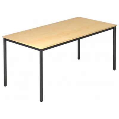 Produktbild von DORAN DR16 D - Ahorn 160 x 80 mit Rund-Rohr/Schwarz