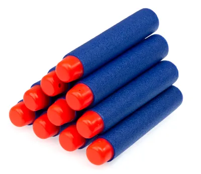 Produktbild von KIK KX7683 Ersatzgeschosse für Nerf Gun 7 cm 10 Stück - blau