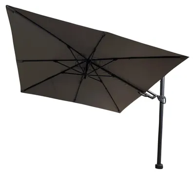 Productafbeelding van Vrijhangende zweefparasol grijs Barletta 3x3 m Borek