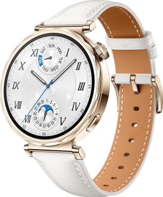 Produktbild von HUAWEI Watch GT 5 Smartwatch, GPS Fitnessuhr, 41 mm, Weiß – Standalone, Größe GT 5 41mm