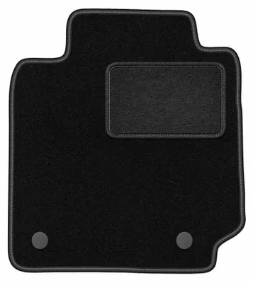 Zdjęcie produktu dla Dywanik samochodowy welurowy kierowcy do Nissan Micra K12 (2002-2010, hatchback) czarny, dopasowany