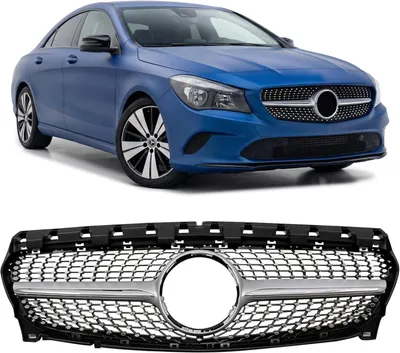 Produktbild von Kühlergrill DIAMOND, passend für MERCEDES CLA C117 W117 2017-2019, Frontgrill
