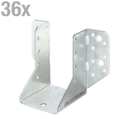 Immagine prodotto di Alberts 847029 Perno per travi, tipo A, zincato Sendzimir, 60 x 100 mm, set da 36 pezzi