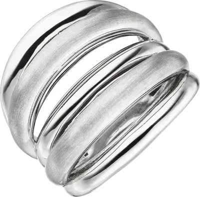 Produktbild von Gr. 52 Damen Ring mehrreihig 925 Sterling Silber Silberring