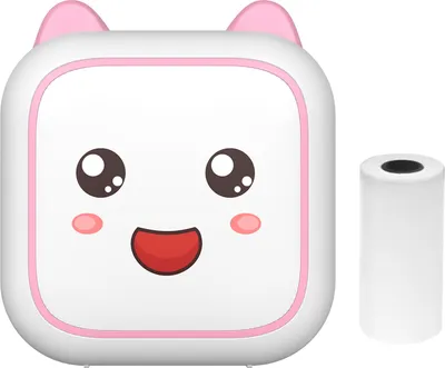 Zdjęcie produktu dla Mini drukarka termiczna, wielofunkcyjna mini drukarka, przenośna, drukarka do natychmiastowego wydruku zdjęć,  Bluetooth do smartfonów z 1 rolką papieru 57 mm, kompatybilna z systemami iOS i Android, różowa