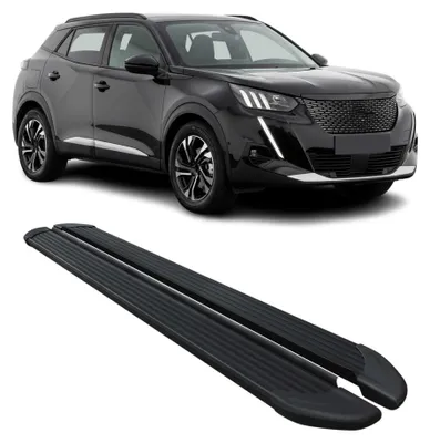 Image de Marchepieds Latéraux pédale pour Peugeot 2008 2020-2024 Noir Aluminium 2Pcs