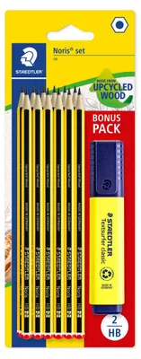 Produktbild von Staedtler 120 BK12P1, HB, Schwarz, Gelb, Hexagonal, PEFC, Sichtverpackung, 12 Stück(e)