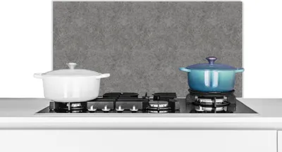 Produktbild von KitchenYeah®  Spritzschutz Küche - Küchenrückwand - Wandschutz für Herd und Spüle - Beton - Textur - Muster 90x45 - Alu-Dibond (Alternative zum Spritzschutz aus Glas) - Hitzebeständig - Herdspritzschu