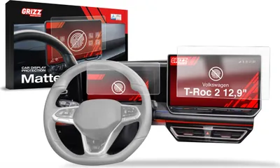 Obrázok produktu pre Matná fólia na displej 2 v 1 pre Volkswagen T-Roc 2 12,9" (2025-2026), Grizz Protector