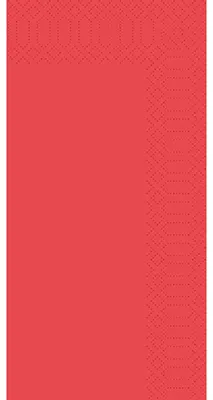 Immagine prodotto di Tovaglioli Duni rossi 33 x 33 cm a 3 strati 1/8 pieghevoli 250 pezzi in confezione
