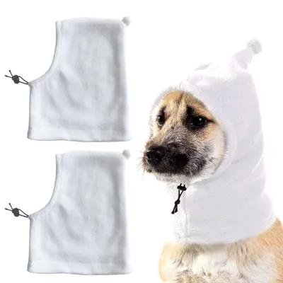 Image de 2 chapeaux pour chiens - Chapeau en flanelle léopard avec écharpe pour animaux