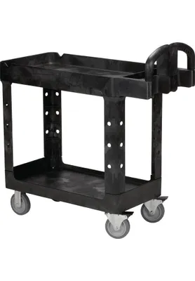 Produktbild von Rubbermaid Tischwagen 2 Ladeflächen L770xB420mm - FG450058BLA
