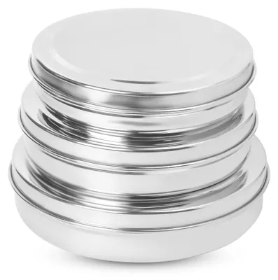 Edelstahl-Aufbewahrungsdosen, 3er-Set (23, 30, 40 oz)