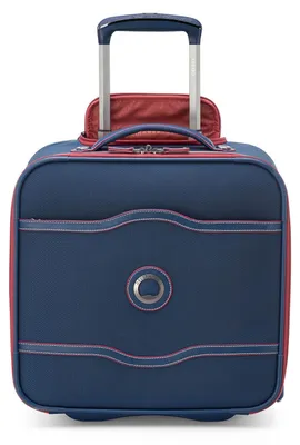 Productafbeelding van DELSEY PARIS trolley Chatelet Air 2-Wheel Under-Seater Blue blauw 42cm