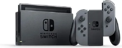 Produktbild von Nintendo Switch Konsole mit verbesserter Akkuleistung, Farbe: Grau HAC-001(-01)